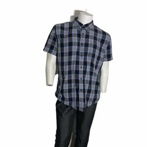 Tommy Hilfiger Mens XL Short Sleeve Button Up Dres